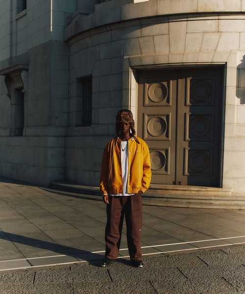 Subciety(サブサエティ)の「FAKE LEATHER STADIUM JKT(スタジャン・メンズ・ブラック/イエロー/ネイビー・X-LARGE/LARGE/MEDIUM/SMALL)」の9枚目の写真