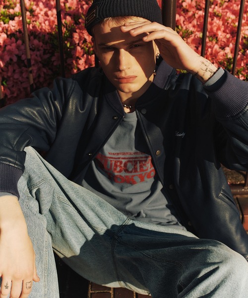 Subciety(サブサエティ)の「FAKE LEATHER STADIUM JKT(スタジャン・メンズ・ブラック/イエロー/ネイビー・X-LARGE/LARGE/MEDIUM/SMALL)」の14枚目の写真