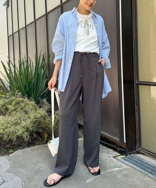 NOLLEY’S（ノーリーズ）の「MY STANDARD シアーシャツ（シャツ/ブラウス・レディース・ネイビー/イエロー/サックスブルー・FREE）」の18枚目の写真