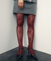 uyu.（ウユ）の「フラワーレースタイツ/ストッキング（タイツ/ストッキング）」
