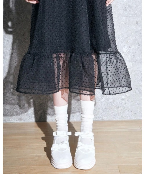 epine(エピヌ)の「double ribbon sneaker sandal(サンダル・レディース・ホワイト/ブラック・23/23.5/24/24.5)」の16枚目の写真