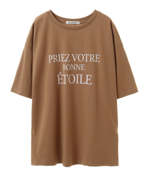 SOFFITTO(ソフィット)の「USAコットン天竺接触冷感ロゴプリントTシャツ(取り扱い店舗限定)(Tシャツ/カットソー・レディース・オフホワイト/グレイッシュベージュ/ブラック/キャメル・FREE)」の4枚目の写真