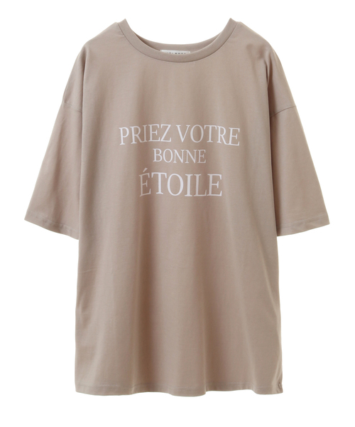 SOFFITTO(ソフィット)の「USAコットン天竺接触冷感ロゴプリントTシャツ(取り扱い店舗限定)(Tシャツ/カットソー・レディース・オフホワイト/グレイッシュベージュ/ブラック/キャメル・FREE)」の1枚目の写真