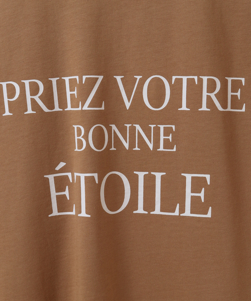 SOFFITTO(ソフィット)の「USAコットン天竺接触冷感ロゴプリントTシャツ(取り扱い店舗限定)(Tシャツ/カットソー・レディース・オフホワイト/グレイッシュベージュ/ブラック/キャメル・FREE)」の9枚目の写真