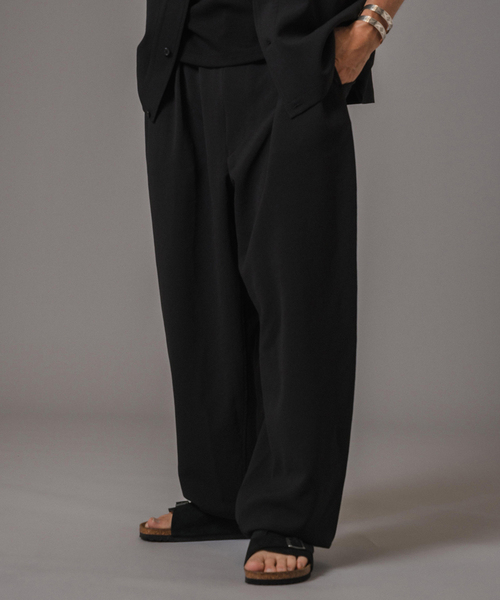 EDIFICE（エディフィス）の「T/E(ティー/イー) M-52 ワイドトラウザー（スラックス・メンズ・ブラック/ネイビー・MEDIUM/LARGE）」の8枚目の写真