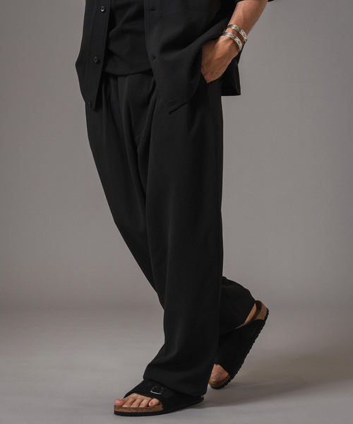 EDIFICE（エディフィス）の「T/E(ティー/イー) M-52 ワイドトラウザー（スラックス・メンズ・ブラック/ネイビー・MEDIUM/LARGE）」の9枚目の写真