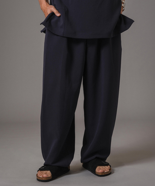 EDIFICE（エディフィス）の「T/E(ティー/イー) M-52 ワイドトラウザー（スラックス・メンズ・ブラック/ネイビー・MEDIUM/LARGE）」の18枚目の写真