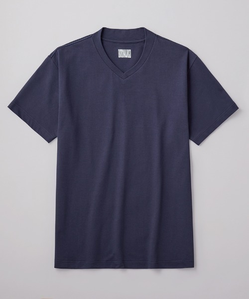 BODY WILD(ボディーワイルド)の「BODY WILD/ボディワイルド VネックTシャツ ジャケットプラス 後ろ襟高め(Tシャツ/カットソー・メンズ・ネイビー/ホワイト/ブラウン系その他・SMALL/MEDIUM/LARGE/X-LARGE)」の3枚目の写真