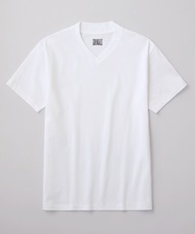 BODY WILD/ボディワイルド VネックTシャツ ジャケットプラス 後ろ襟高め