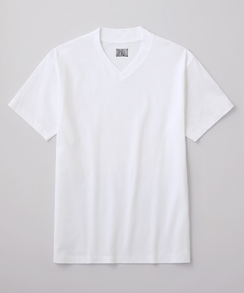 BODY WILD(ボディーワイルド)の「BODY WILD/ボディワイルド VネックTシャツ ジャケットプラス 後ろ襟高め(Tシャツ/カットソー・メンズ・ネイビー/ホワイト/ブラウン系その他・SMALL/MEDIUM/LARGE/X-LARGE)」の2枚目の写真