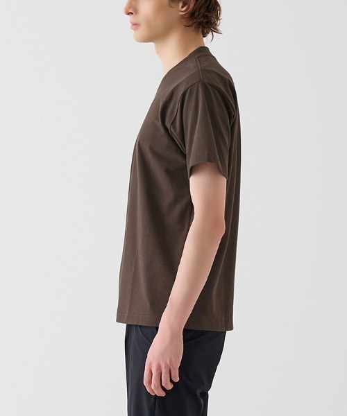 BODY WILD(ボディーワイルド)の「BODY WILD/ボディワイルド VネックTシャツ ジャケットプラス 後ろ襟高め(Tシャツ/カットソー・メンズ・ネイビー/ホワイト/ブラウン系その他・SMALL/MEDIUM/LARGE/X-LARGE)」の4枚目の写真