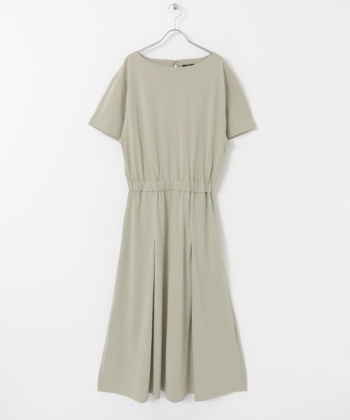 ITEMS URBANRESEARCH（アイテムズ アーバンリサーチ）の「ウエストギャザーワンピース（ワンピース・レディース・ブルー/グレー系その他/ブラウン・FREE）」の5枚目の写真