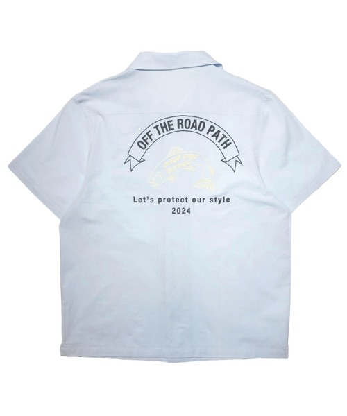 RIVER SIDE CULTURE(リバーサイドカルチャー)の「RIVER SIDE CULTURE/ボーリングシャツ (M4)(シャツ/ブラウス・メンズ・オレンジ/サックスブルー/カーキ・X-LARGE/LARGE/MEDIUM)」の7枚目の写真