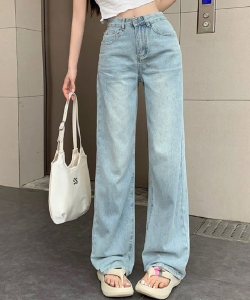 Frene バックリボンデザインデニムパンツ 予約]バックリボンデザインデニムパンツ – Frene