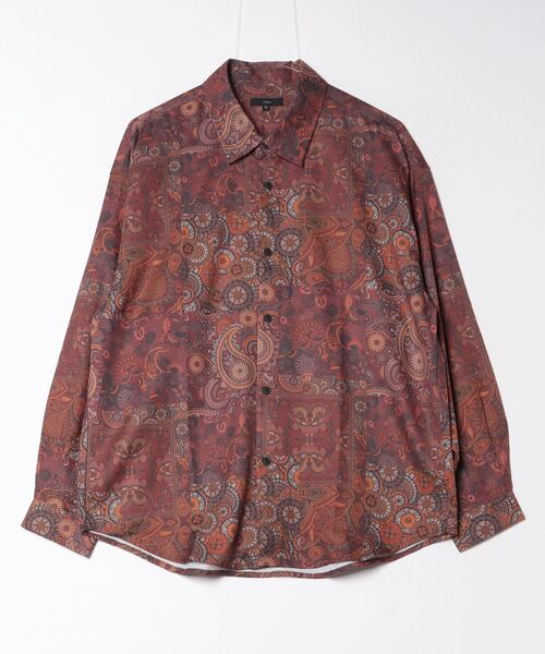 WESTSEA(ウエストシー)の「ルーズサイズ 長袖 とろみシャツ 総柄(シャツ/ブラウス・メンズ・ブラウン/ホワイト/ブラック系その他2/ブラック/グレー系その他2/ホワイト系その他2/ブルー/ブラック系その他/ブラウン系その他/グレー系その他/ホワイト系その他/グレー/ブラック系その他3/ブラウン系その他2/ブラック系その他5/グレー系その他3/ネイビー/ブラウン系その他3/ブラック系その他4/ホワイト系その他3/ブラック系その他6/グレー系その他4/ダークベージュ・M/L)」の19枚目の写真