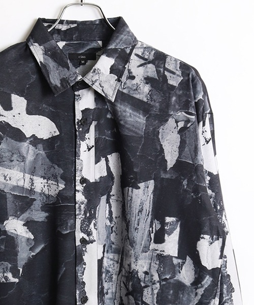 WESTSEA(ウエストシー)の「ルーズサイズ 長袖 とろみシャツ 総柄(シャツ/ブラウス・メンズ・ブラウン/ホワイト/ブラック系その他2/ブラック/グレー系その他2/ホワイト系その他2/ブルー/ブラック系その他/ブラウン系その他/グレー系その他/ホワイト系その他/グレー/ブラック系その他3/ブラウン系その他2/ブラック系その他5/グレー系その他3/ネイビー/ブラウン系その他3/ブラック系その他4/ホワイト系その他3/ブラック系その他6/グレー系その他4/ダークベージュ・M/L)」の8枚目の写真