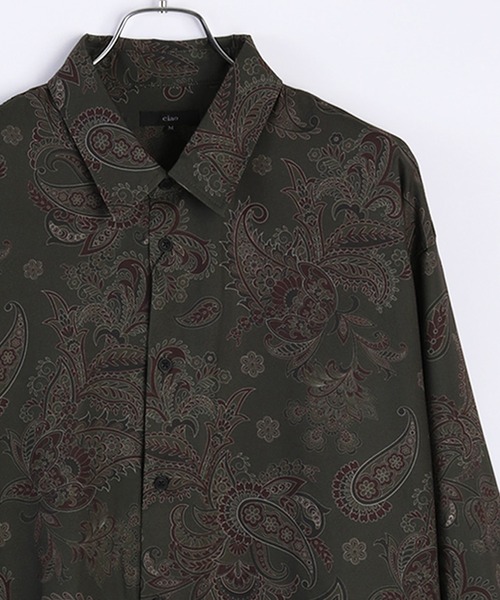 WESTSEA(ウエストシー)の「ルーズサイズ 長袖 とろみシャツ 総柄(シャツ/ブラウス・メンズ・ブラウン/ホワイト/ブラック系その他2/ブラック/グレー系その他2/ホワイト系その他2/ブルー/ブラック系その他/ブラウン系その他/グレー系その他/ホワイト系その他/グレー/ブラック系その他3/ブラウン系その他2/ブラック系その他5/グレー系その他3/ネイビー/ブラウン系その他3/ブラック系その他4/ホワイト系その他3/ブラック系その他6/グレー系その他4/ダークベージュ・M/L)」の20枚目の写真