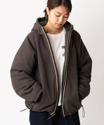 リバーシブルロクヨンクロスxフリースフードジャケット