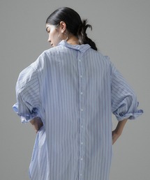 SALON adam et rope' | 【Americana（アメリカーナ）】タイプライターロングシャツ/ストライプ(シャツ/ブラウス)