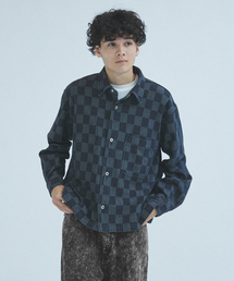 417 EDIFICE | JQ DENIM G-SHIRTS / ジャガードデニムシャツ(シャツ/ブラウス)