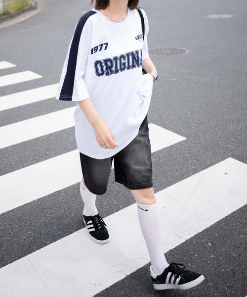 WEGO（ウィゴー）の「WEGO/ORGゲームビッグTシャツ（Tシャツ/カットソー・レディース・ネイビー/ホワイト・FREE）」の21枚目の写真