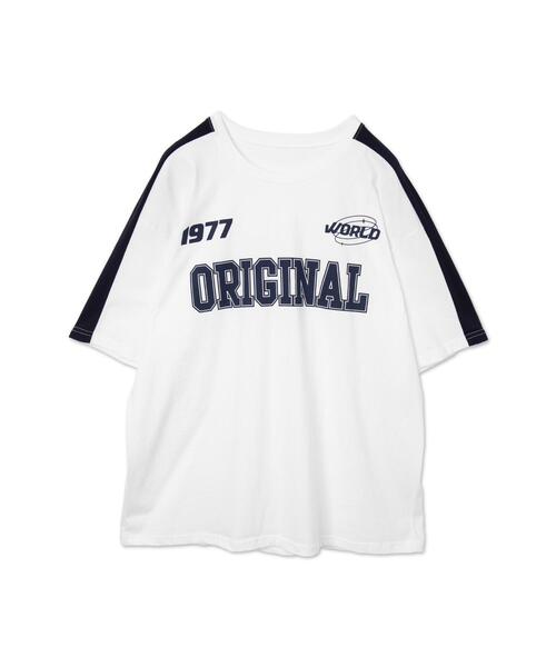 WEGO（ウィゴー）の「WEGO/ORGゲームビッグTシャツ（Tシャツ/カットソー・レディース・ネイビー/ホワイト・FREE）」の20枚目の写真