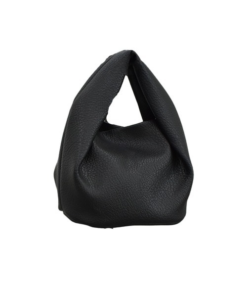 Reurie'（レウリィ）の「ラウンドハンドバッグ / ミニバッグ 大人カジュアル シンプル きれいめ 韓国 お呼ばれ アイボリー 白 ホワイト ブラック 黒（ショルダーバッグ・レディース・アイボリー/ブラック・FREE）」の11枚目の写真