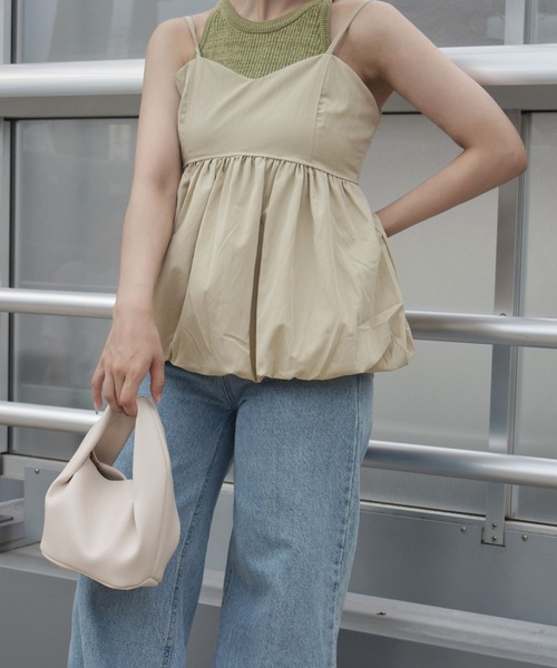 Reurie'（レウリィ）の「ラウンドハンドバッグ / ミニバッグ 大人カジュアル シンプル きれいめ 韓国 お呼ばれ アイボリー 白 ホワイト ブラック 黒（ショルダーバッグ・レディース・アイボリー/ブラック・FREE）」の18枚目の写真