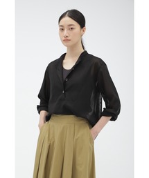 【美品】24SS MARGARET HOWELL コットンボイル シャツ 2 黒 美品】24SS MARGARET HOWELL コットンボイル シャツ 2 黒