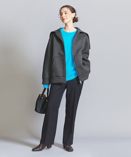 BEAUTY&YOUTH UNITED ARROWS(ビューティーアンドユースユナイテッドアローズ)の「フロントジップ フーディーパーカー(パーカー・レディース・ブラック/ライトグレー/ワインレッド/ダークグレー・S/M)」の13枚目の写真