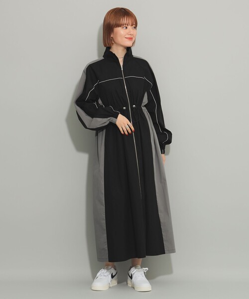 Ray BEAMS(レイビームス)の「トラック スーツ コート ワンピース(ワンピース・レディース・オフホワイト/ブラック・ONE SIZE)」の18枚目の写真