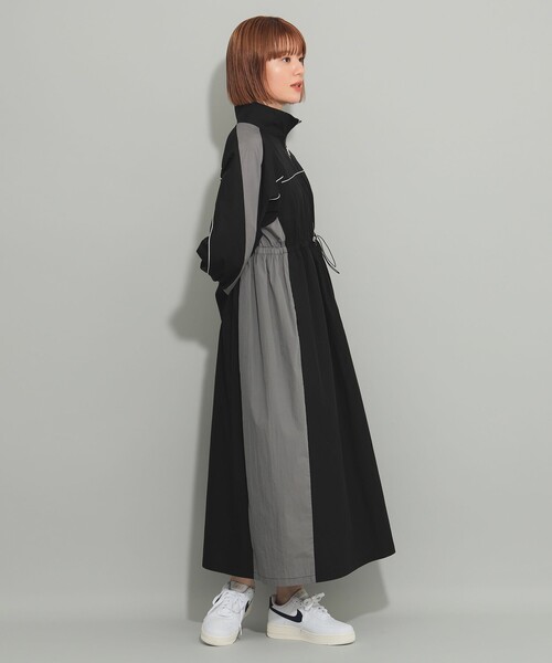 Ray BEAMS(レイビームス)の「トラック スーツ コート ワンピース(ワンピース・レディース・オフホワイト/ブラック・ONE SIZE)」の16枚目の写真