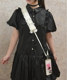 axes femme POETIQUE | レースアップリボンストラップ(スマホグッズ)