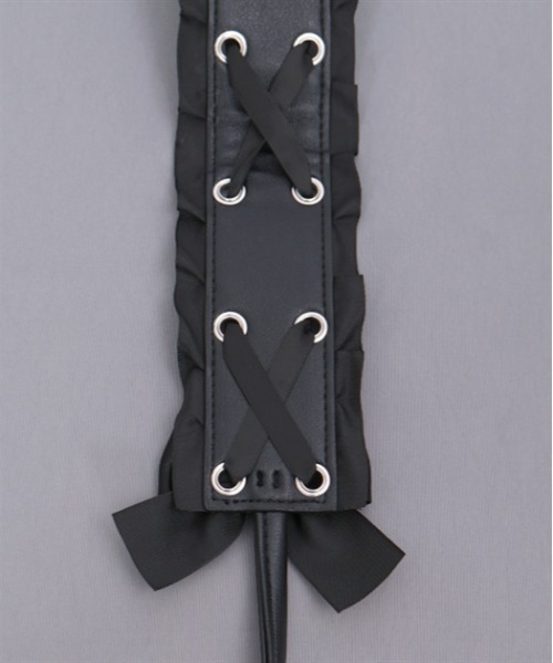 axes femme POETIQUE（アクシーズファムポエティック）の「レースアップリボンストラップ（スマホグッズ・レディース・ブラック/ホワイト/ピンク・FREE）」の12枚目の写真