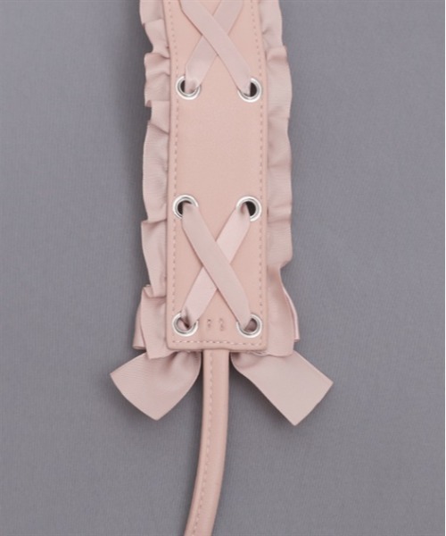 axes femme POETIQUE（アクシーズファムポエティック）の「レースアップリボンストラップ（スマホグッズ・レディース・ブラック/ホワイト/ピンク・FREE）」の17枚目の写真