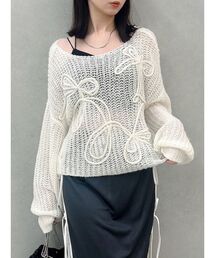 dazzlin | モヘアライクビッグリボンニット(ニット/セーター)