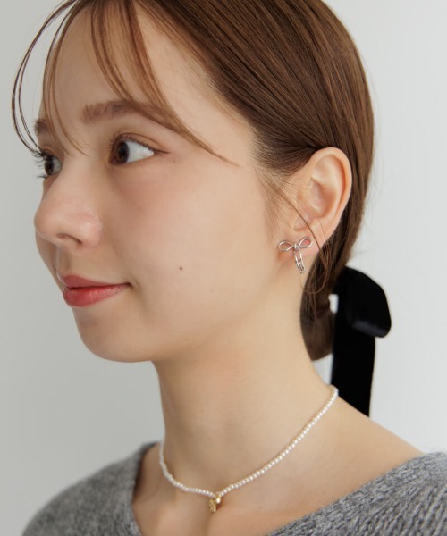flower(フラワー)の「デイリーリボンイヤリング(イヤリング・レディース・シルバー/ゴールド・FREE)」の18枚目の写真