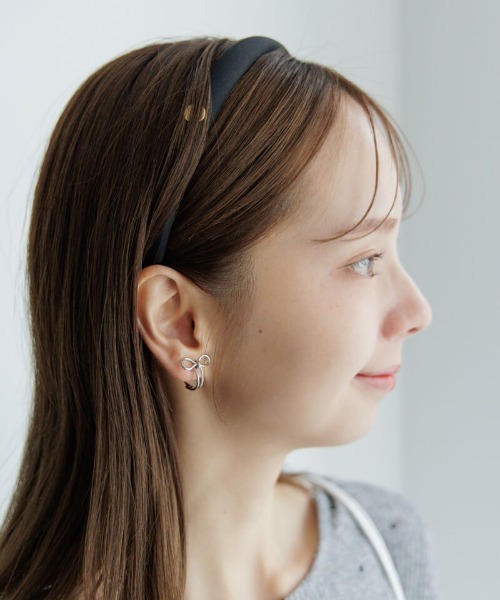 flower(フラワー)の「デイリーリボンイヤリング(イヤリング・レディース・シルバー/ゴールド・FREE)」の16枚目の写真