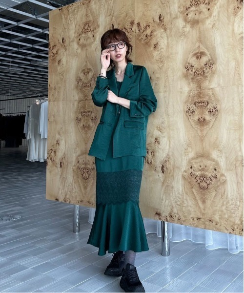 JACKET SET FLUFFY LACE DRESS（ドレス）｜Ameri（アメリ）の 