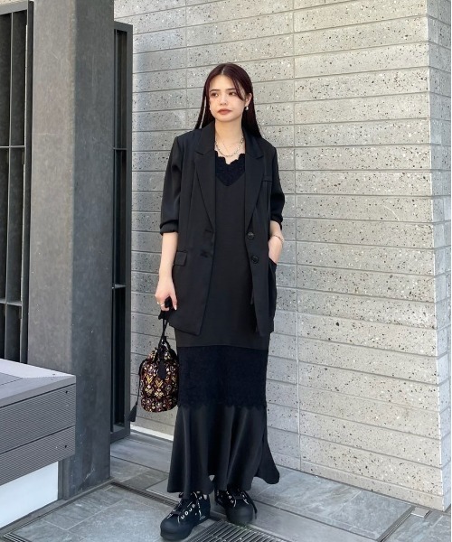 JACKET SET FLUFFY LACE DRESS（ドレス）｜Ameri（アメリ）の