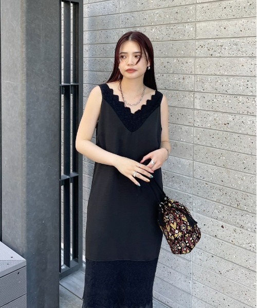 新品　JACKET SET FLUFFY LACE DRESS セットアップ JACKET SET FLUFFY LACE DRESS（ドレス）｜Ameri（アメリ）の