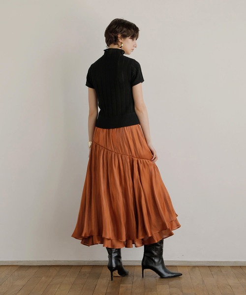 MIELI INVARIANT（ミエリインヴァリアント）の「Aurora Tiered Skirt（スカート・レディース・アイボリー/ブルーグレー/ライトピンク/ブラウン・FREE）」の19枚目の写真