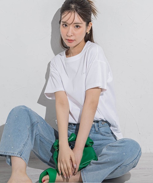 VICKY(ビッキー)の「【韓国で大人気】ラインストーンデニムパンツ≪洗濯機で洗える≫(デニムパンツ・レディース・ブルー・M/S)」の10枚目の写真