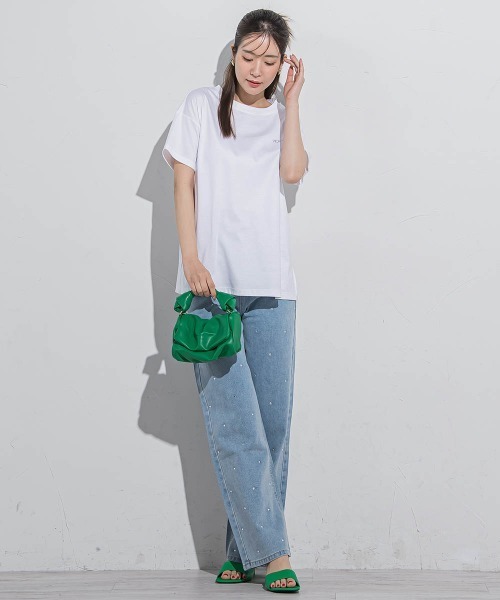 VICKY(ビッキー)の「【韓国で大人気】ラインストーンデニムパンツ≪洗濯機で洗える≫(デニムパンツ・レディース・ブルー・M/S)」の21枚目の写真