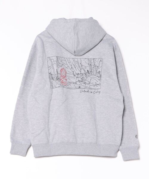 パーカー Coleman「コールマン」ユニセックス　Landscapes  Line  Art Sweat Hoodie レディース メンズ セール】Coleman【コールマン】ﾕﾆｾｯｸｽ Landscapes Line Art