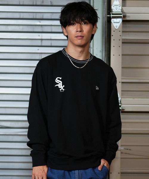 NEW ERA(ニューエラ)の「NEW ERA/ニューエラ トレーナー/スウェット セットアップ対応 ワンポイント MLB 14324652/14324655(スウェット・メンズ・ブラウン/ブラック・M/L/XL/2XL)」の3枚目の写真
