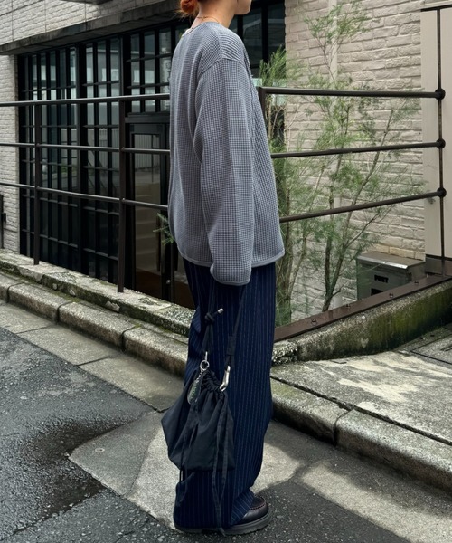 GEVACO（ゲバコ）の「【GEVACO/ゲバコ】ビッグワッフルカーディガン（カーディガン/ボレロ・メンズ・ネイビー/ベージュ系その他/グレー・SMALL/MEDIUM/LARGE）」の20枚目の写真