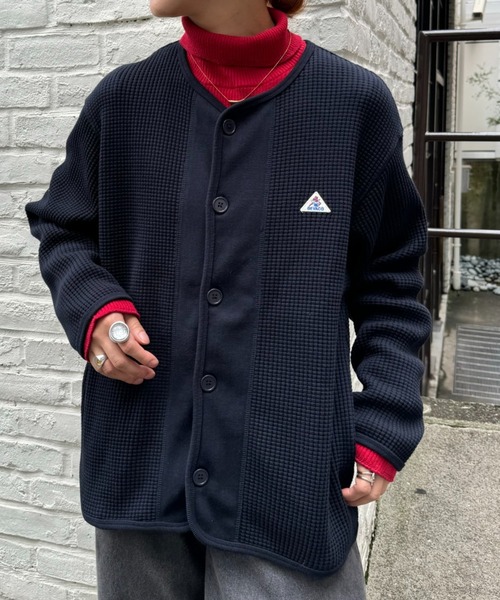 GEVACO（ゲバコ）の「【GEVACO/ゲバコ】ビッグワッフルカーディガン（カーディガン/ボレロ・メンズ・ネイビー/ベージュ系その他/グレー・SMALL/MEDIUM/LARGE）」の22枚目の写真