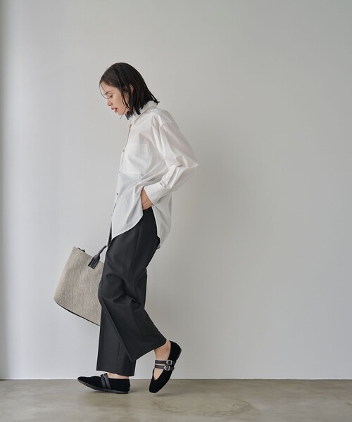 RONEL（ロネル）の「レギュラーブロードシャツ（シャツ/ブラウス・レディース・ホワイト/ライトブルー・S/M）」の13枚目の写真