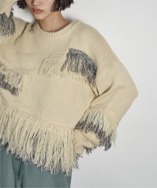 ねこみみニット ロシアンブルー(しっぽ付き) メランジベージュ LOVOT服